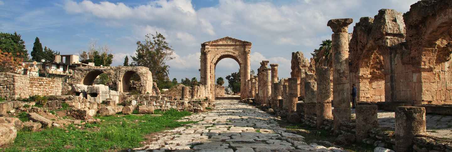 Roman ruins in tyre (sour), lebanon

