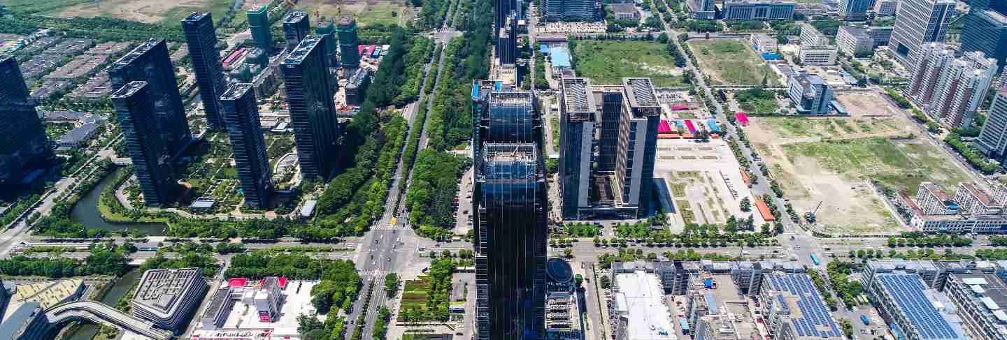 Hight rise condominium and office buildings
